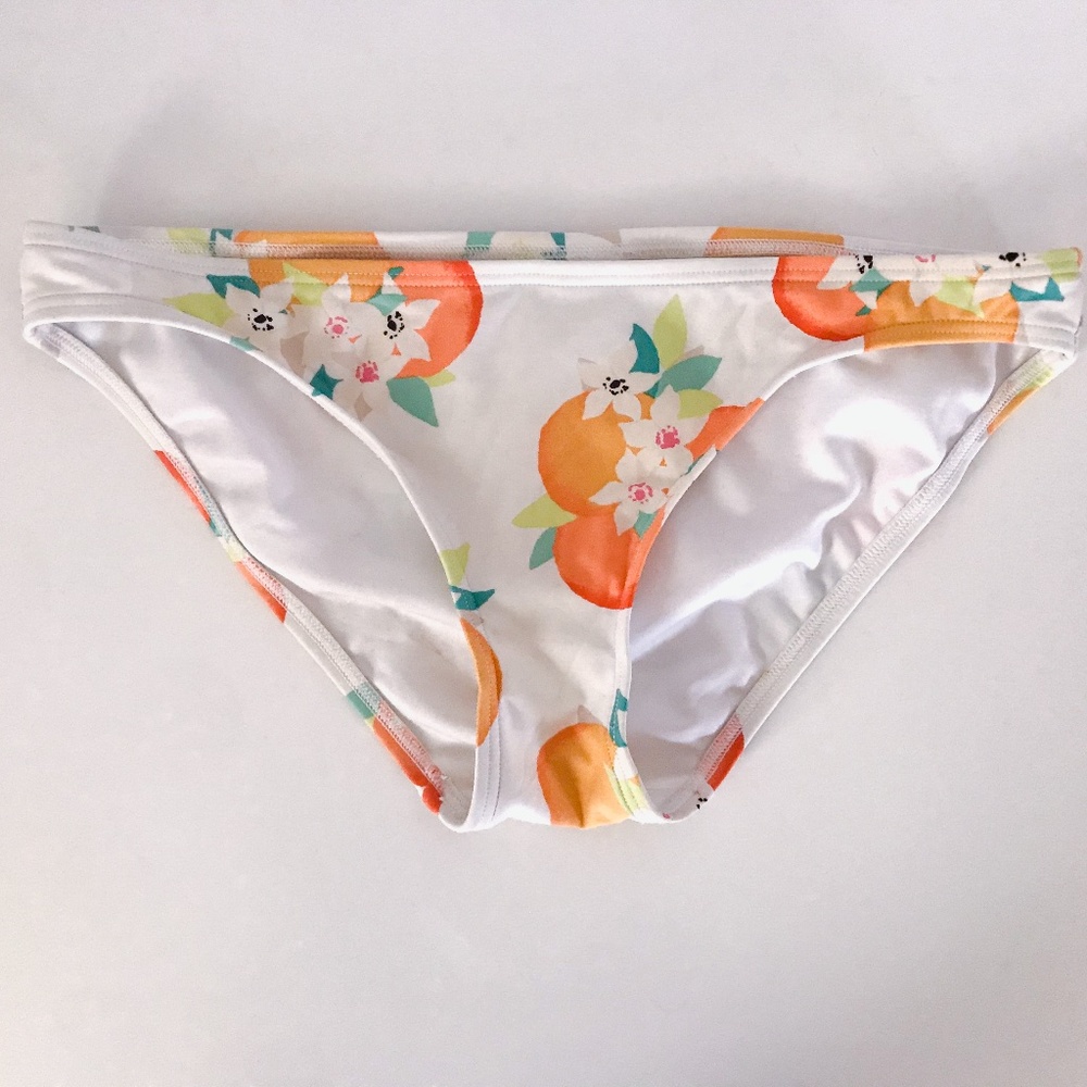 kate spade // citrus white bikini bottom
